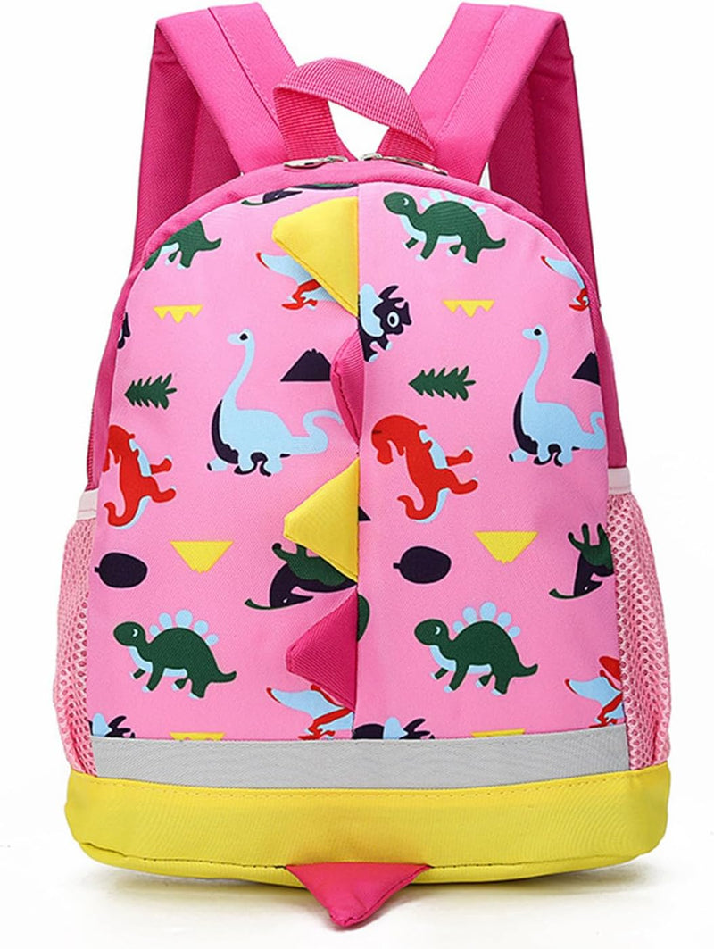 Cartoon Children's Schoolbag,Boys and Girls Kids Backpack Backpack Cartoon Cute Dinosaur Children kindergarten School Bag Fashion Backpack - Pink