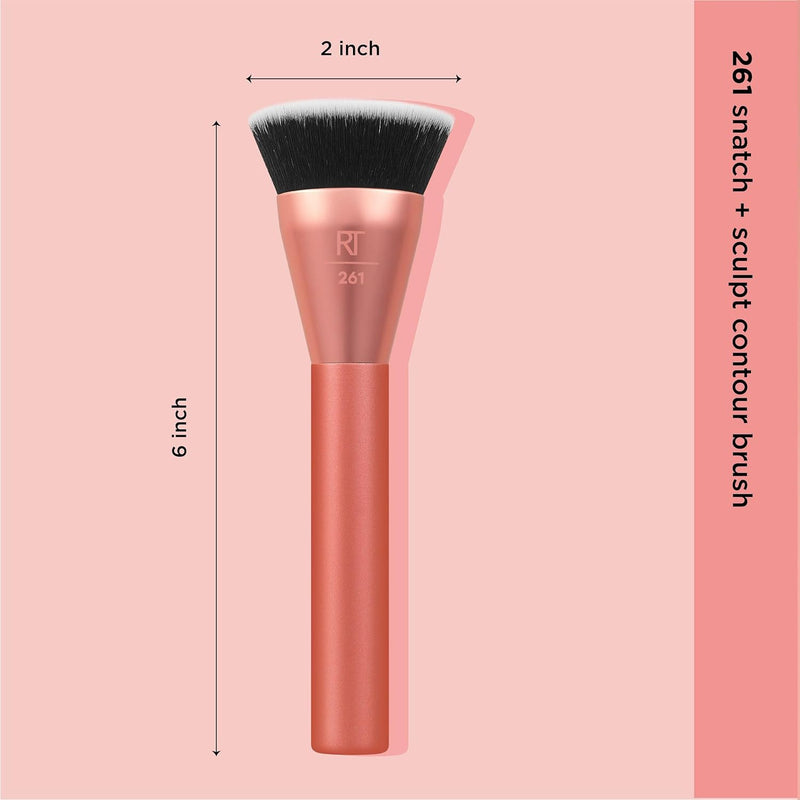Real Techniques Bubble Blending Makeup Brush, Multipurpose Face Brush for Liquid, Cream, & Powder Products, Unique Bubble Brush Head, Synthetic Bristles, Vegan & Cruelty Free, 1 Count