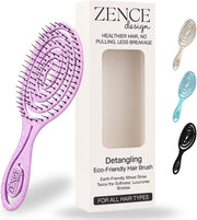 Eco-Friendly Detangling Hair Brush for Women, Men & Children Gentle Tangle-Free Hair Comb for Curly, Straight & Wet Hair Blue - Pink