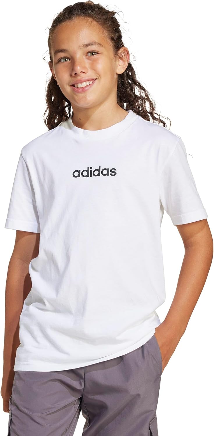 J LIN TEE 160 unisex-child WHITE/BLACK 11-12Y