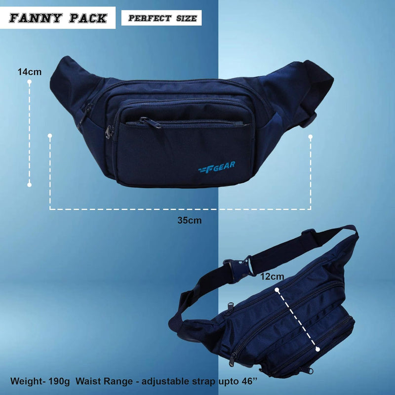 Miles Guc Navy Blue Sports Waist Bag (3682)