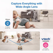 VTech VM924 Remote Pan-Tilt-Zoom Video Baby Monitor, 5" LCD Screen, Up to 17 Hrs Video Streaming, Night Vision, Up to 1000ft Range, Soothing Sounds, 2-Way Talk, Temperature Sensor,Secured Transmission