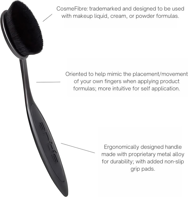 Artis Elite Collection Oval Make up Brush, Oval 7 Mirror, 1 Count (Pack of 1)