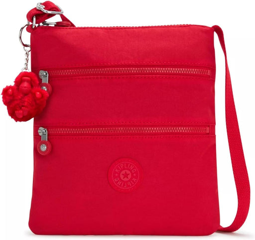 Womens Keiko Crossbody Mini Bag, Lightweight Adjustable Purse, Durable Nylon Shoulder Sling - Red Rouge