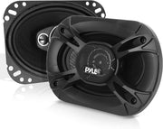 Pyle 2-Way Universal Car Stereo Speakers - 120W 3.5 Inch Coaxial Loud Pro Audio Speaker OEM Quick Replacement Component Vehicle Door/Side Panel Mount Compatible PL31BK (Pair) - 5 x 7