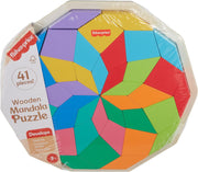 Fisher-Price Baby & Toddler Toy Wooden Stack & Sort Animals, 10 Wood Pieces for Developmental Play Ages 1+ Years - Wooden - Mandala Puzzle