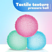 SLEEPHEAD 3pc Stress Balls for Adults, Squishy Ball Sensory Textured Memory Gel Fidget for Kids/Adults Hand Exercises, Valentines Day Party Favors Anxiety Relief Squeeze Ball(1.57)