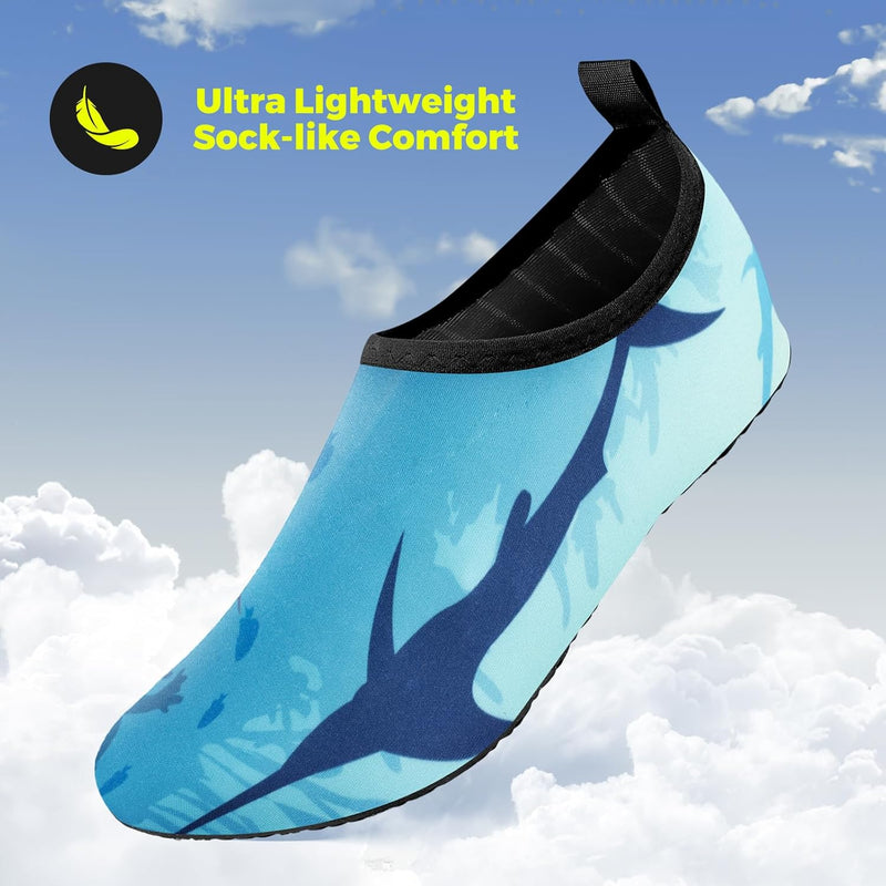 JOTO Water Shoes for Women Men Kids, Barefoot Quick-Dry Aqua Water Socks Slip-on Swim Beach Shoes for Snorkeling Surfing Kayaking Beach Walking Yoga