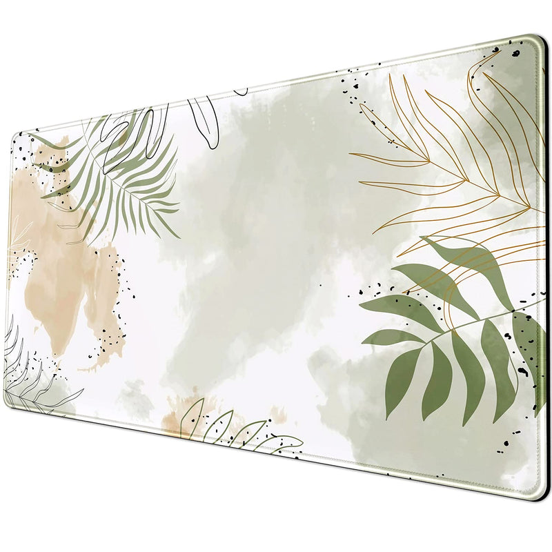 Keyboard mat Kawaii Mousepad Matcha Green Plant Abstract Accessories Desk pad Mouse mat Desk mat for Desktop Gamer Girl Accessories Office Accessories for Women Pink Desk Organizer Large Gaming Pads …