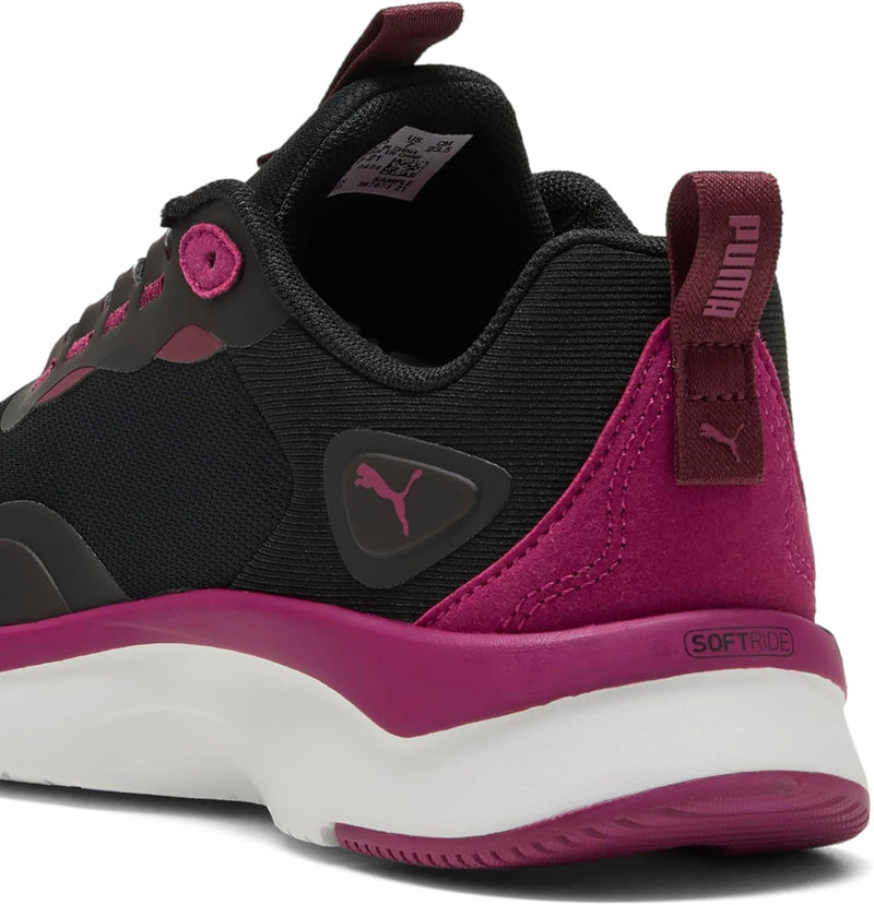 SOFTRIDE Orla PUMA Black-Berry-PUMA Whit womens Shoes - PUMA Black-Berry-PUMA White