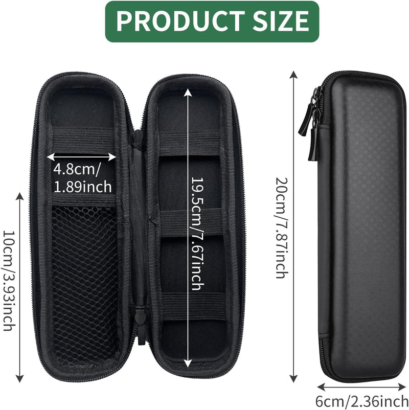 Hard Shell Pen Case EVA Small Pencil Case Durable Multifunctional Waterproof Black Zipper Stylus Executive Pens Data Cables