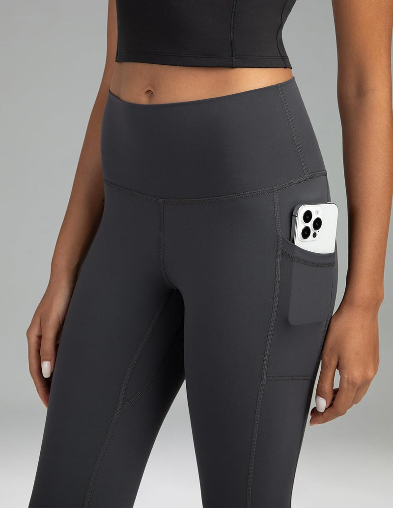 Colorfulkoala Women's High Waisted Tummy Control Workout Leggings 7/8 Length Yoga Pants with Pockets
