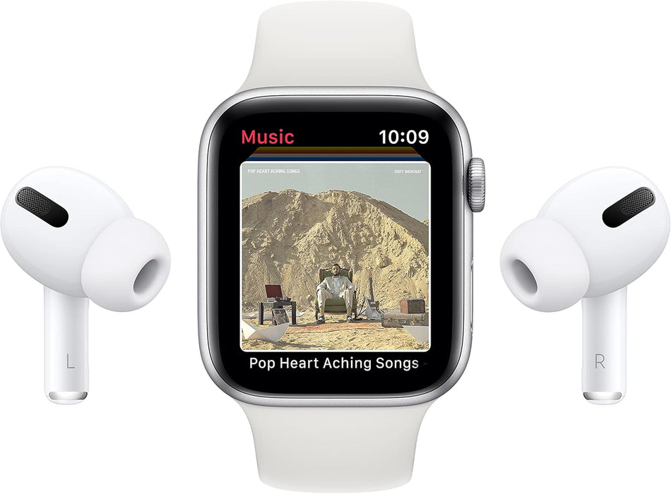 Apple Watch Series 6 (GPS + Cellular, 44mm) - Space Grey Aluminium Case with Black Sport Band (Renewed)