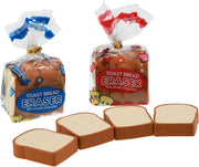 Bread Shaped Erasers for Kids, 16Pcs Mini Novelty Toast Bread Erasers Cute Fun Food Pencil Erasers, Bread Eraser Cartoon Cute Pencil Eraser