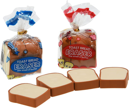 Bread Shaped Erasers for Kids, 16Pcs Mini Novelty Toast Bread Erasers Cute Fun Food Pencil Erasers, Bread Eraser Cartoon Cute Pencil Eraser