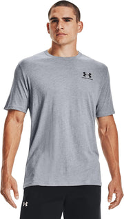 Mens SPORTSTYLE LEFT CHEST SS T-shirt (pack of 1) - Grey