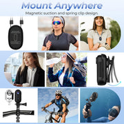 4k Action Camera,Mini Vlogging Camera,Small Body Camera with IPX7 Waterproof,Underwater Camcorder,Hands-Free POV Recording, Helmet Cam for Cycling, Motorcycle(32G Card)