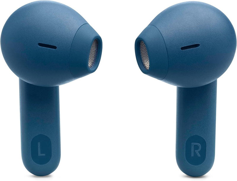 JBL Tune Flex True Wireless Noise Cancelling Earbuds, Pure Bass, ANC + Smart Ambient, 4 Microphones, 32H of Battery, Water Resistant & Sweatproof, Comfortable Fit - Blue, JBLTFLEXBLU