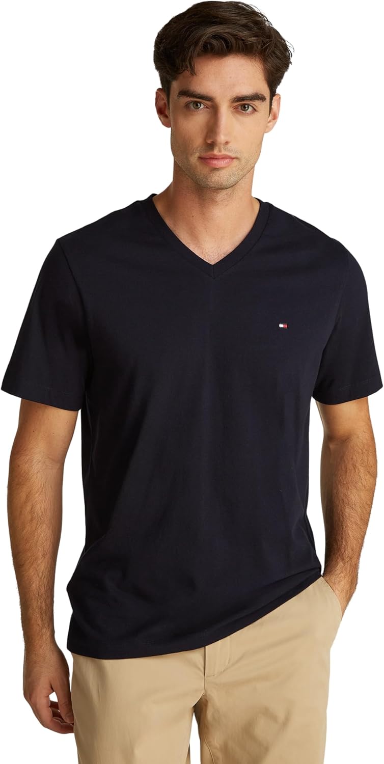 Tommy Hilfiger Mens Core Tommy Flag Logo Tee T-Shirt