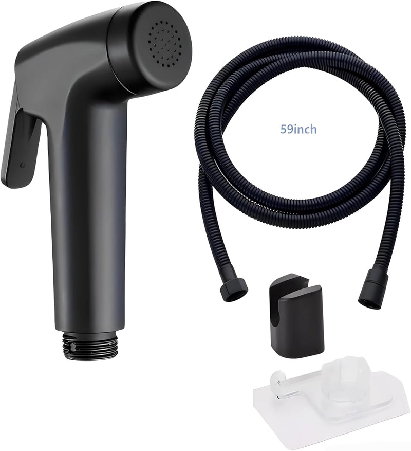 First Pro Shattaf Set, Bidet Sprayer for Toilet with 59inches Stainless Steel Bidet Hose, Wall Mounted Handheld Bathroom Spray for Personal Hygiene, Chrome High standard Quality for toilet accessories