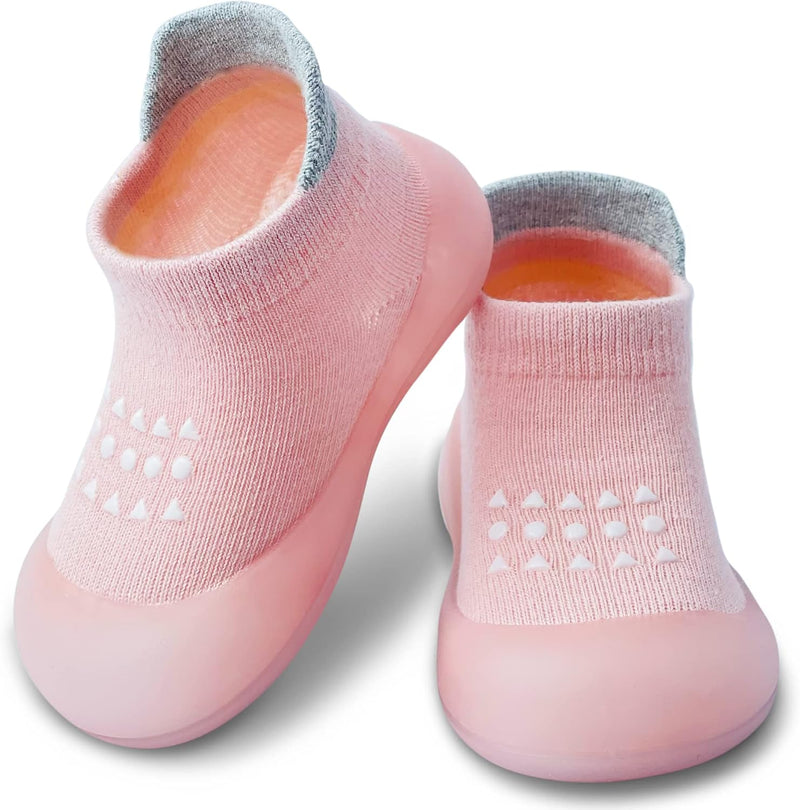 Dookeh Baby Sock Shoes Boys Girls First Walking Shoes Non-Slip Slippers Soft Sole Sneakers Toddler Infant Babygirl