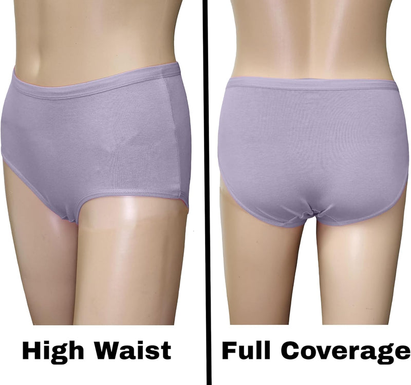 Premium Cotton Four-way stretch Panties - MULTIPACK - Regular and Plus Sizes - Classic Briefs for Women