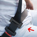 KASTWAVE 38MM Metal E-shaped Seat Belt Adjustment Buckle, 2 Pack Shoulder Strap Positioner Car Child Safety Seat Locks Clips Hardware Accessories (Black)
