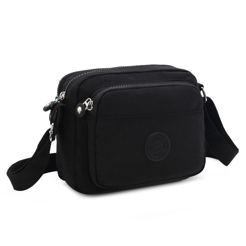 Crossbody Bag for Women with Multiple Pockets Girls Small Shoulder Bag Phone Bag Waterproof with Adjustable Strap for Travel Shopping Outing Work Strolling