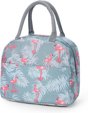 Insulated Lunch Bag,Cartoon Small Bento Tote Bag for Kids Girls & Students, Waterproof Cute Thermal Lunch Box Bag for School, Work, Picnic & Outdoor Activities(Penguin) - Grey-2