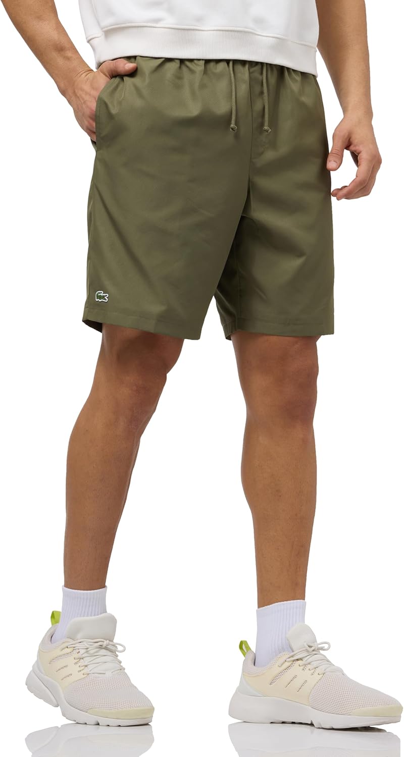 Men's Logo Stripe Sweat Shorts - Olive