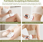 Angju Lymphatic Drainage Massager & Anti Cellulite Massage Tool, Body Sculpting Machine with Microcurrent, Light Heat & Vibration for Legs, Arms & Belly, Body, Helps Reduce Stretch Marks & Cellulite