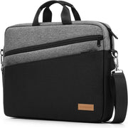 Laptop Bag Laptop Briefcase Fits up to 15 15.6 16 17 17.3 Inch Laptop Expandable Waterproof Shoulder Bag Shoulder Bag Carry Bag Notebook Bag PC Computer Bag - Grey