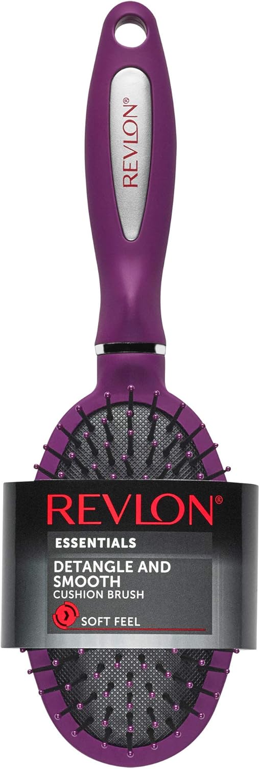 REVLON Detangle & Smooth Black Cushion Hair Brush