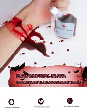Fake Blood Bag 30ml Costume Fix Prop for Pranks & Parties