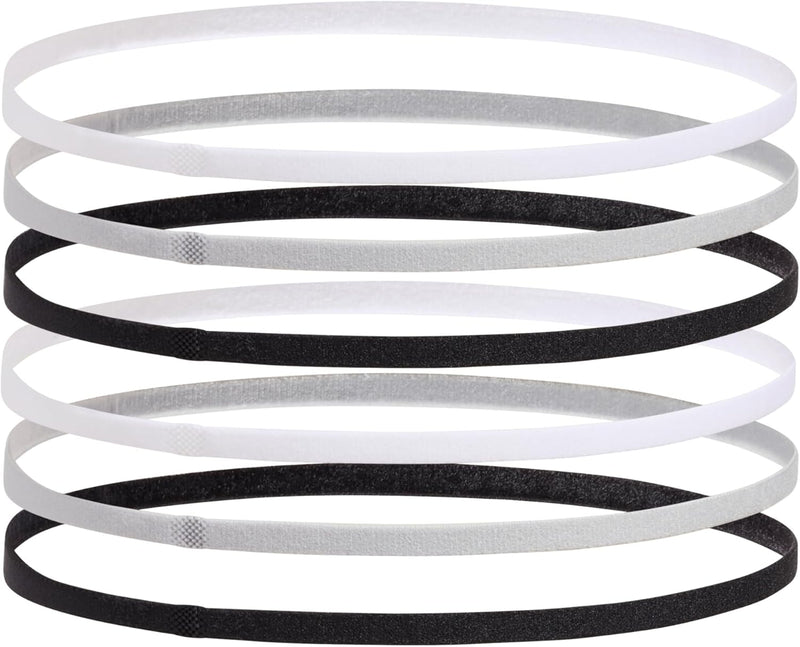 Women's UA Mini Elastic 6-Pack Headbands Black / / Mod Gray OSFM
