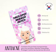 Kocostar Heart Shape Face Spot Patch With Attached Mirror Targeted Treatment For Blemishes Convenient Application 3Pouch/12 Spot Patches