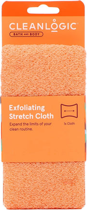 Cleanlogic Bath & Body Exfoliating Cloth, Stretchy Exfoliator Bath and Shower Washcloths for Smooth and Softer Skin, Reusable Daily Skincare Tool, 1 Count - Standard