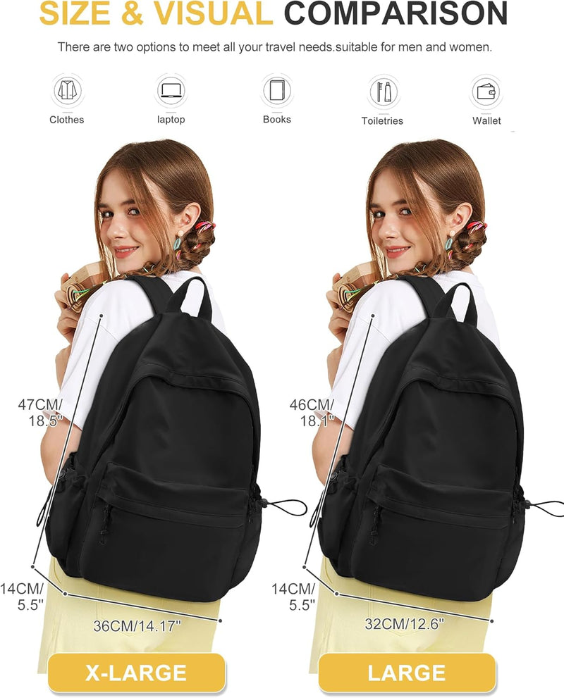 VECAVE Lightweight Casual Laptop Backpack Purse for Women,Travel Backpack with laptop compartment
