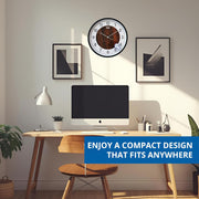 Ajanta 12 Inches Wall Clock for Home/Offces/Bedroom/Living Room/Kitchen (Silent Movement, White)