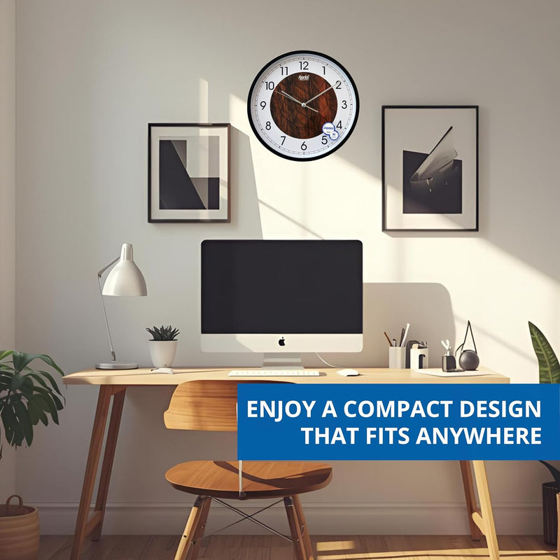 Ajanta 12 Inches Wall Clock for Home/Offces/Bedroom/Living Room/Kitchen (Silent Movement, White)