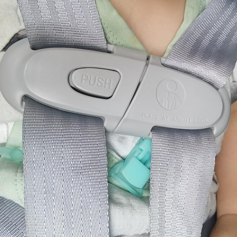 MdouLy Car Seat Chest Harness Clip Car Seat Safety Belt Clip Buckle Lock Stroller Chest Clip Universal Adjustable Guard for Baby and Kids Trend (Black)