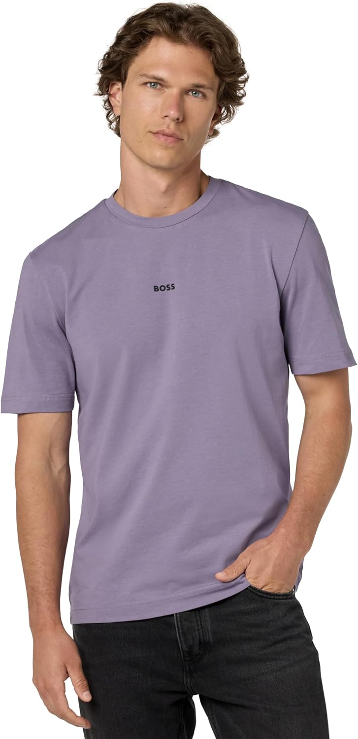 mens Center Logo Regular Fit T-shirt T-Shirt - Purple Sage