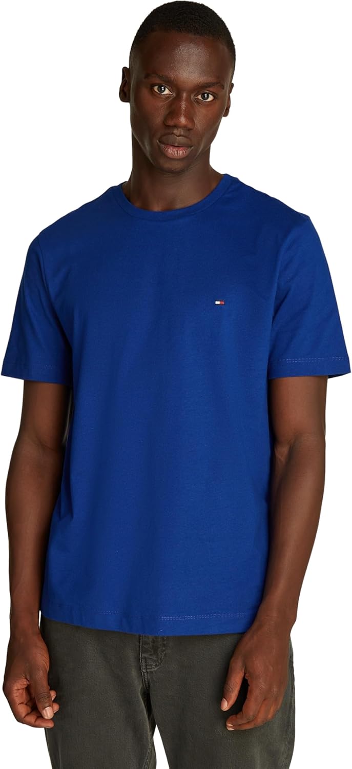 TOMMY HILFIGER mens ESS SEASONAL REG FIT SOLID TEE S/S T-Shirt (pack of 1)