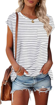 womens Classic Blouse - White/Black