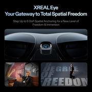 XREAL One Pro AR Glasses with X1 Chip, 3 DoF, 171" 57FOV 120Hz, BOSE Audio, Sony OLED, 3 Mode Dimming, Compatible with PS5, Nintendo Switch 2, iPhone 16/15, Steam Deck, PC, Android & iOS - M Size