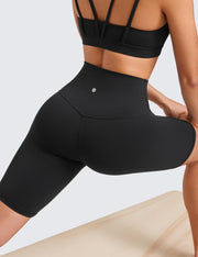 CRZ YOGA Womens Butterluxe Biker Shorts 8 "- High Waisted Workout Running Volleyball Spandex Yoga Shorts