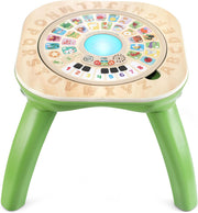 LeapFrog ABCs and Activities Wooden Table Educational play table with letters, numbers, and sensory activities that help toddlers build fine motor skills and early literacy knowledge.