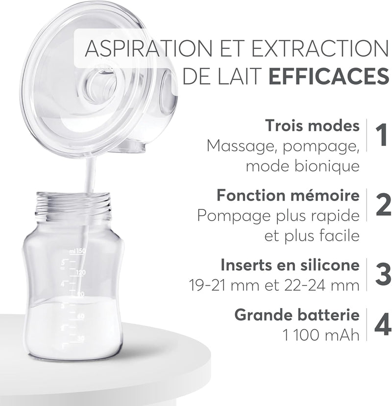 KIKKABOO Wearable electric breast pump Noa Mint