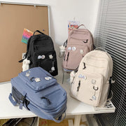 Cute Aesthetic Backpacks, School Backpack Teen Lightweight College Daypack for Teens Girls Women Students