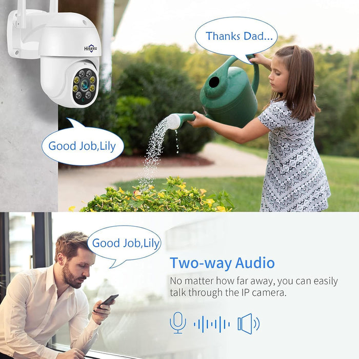 Hiseeu Indoor Security Camera, 2.4G/5G 5MP Baby Monitor Pet Camera for Home Security, PTZ 360°, Auto Tracking, 2 Way Audio, Night Vision, PIR Detection, Local Storage…